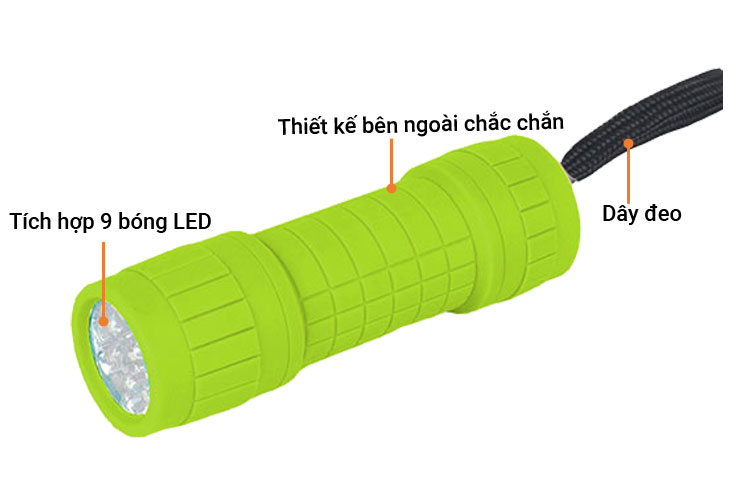Đèn LED 9 bóng màu xanh Everbrite E000061
