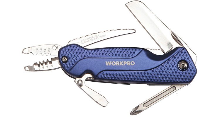 Bộ dụng cụ đa năng 8 trong 1 có bao đựng Workpro W014002