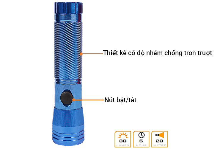 Đèn LED 9 bóng màu xanh lam Everbrite E011076