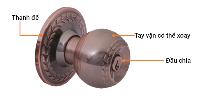 Khóa tay nắm tròn Yale VEM5242US11