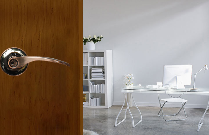 Khóa tròn gạt màu đồng đỏ Yale VL8327US11