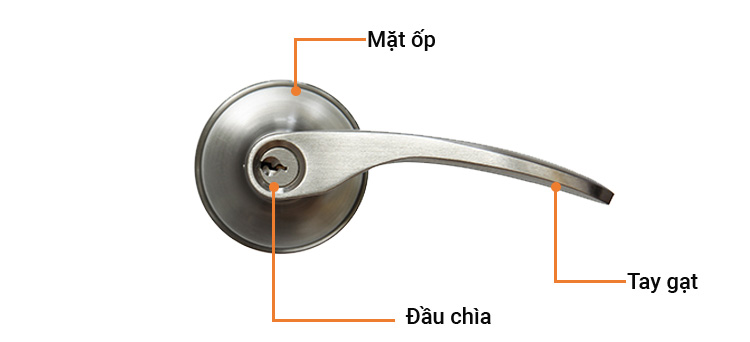 Khóa tròn gạt màu Nickel mờ Yale VL8327US15