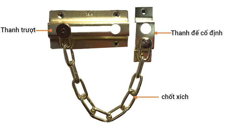 Chốt xích màu đồng bóng Yale V1037US3