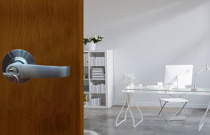 khóa tròn tay gạt Yale