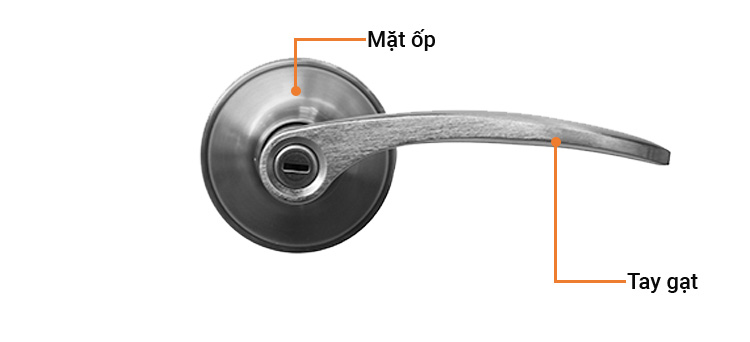 Khóa tròn gạt màu Nickel mờ Yale VL8322US15