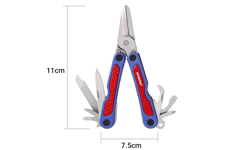 Kích thước bộ dao kéo đa năng 10 trong 1 Workpro W014001