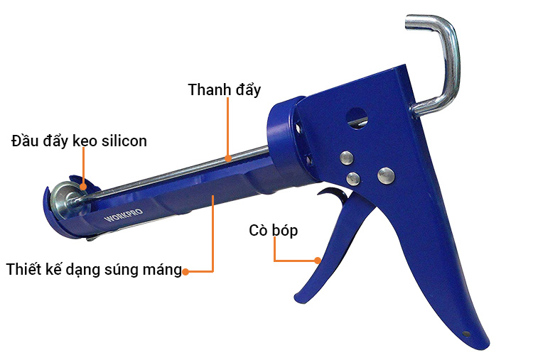 Một số bộ phận của súng bắn keo silicon 9 inches Workpro W024002