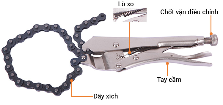 Kìm bấm xích 19 inches/480mm Workpro W031076