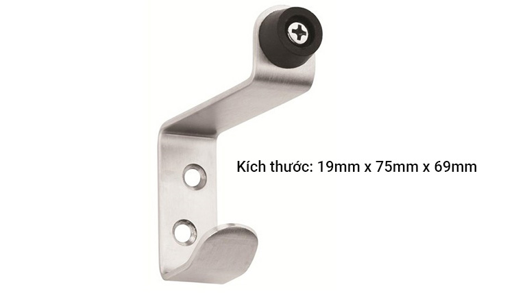 Chặn cửa vệ sinh có móc treo 19x75x69mm Yale YCH-050