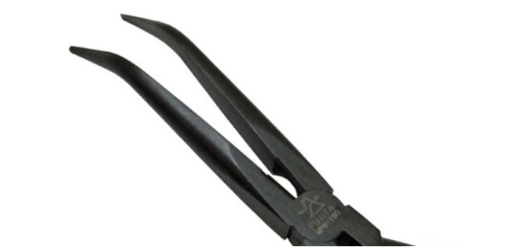 Kìm nhọn kỹ thuật mini mỏ cong 6inch/150mm Fujiya ATR-150SB