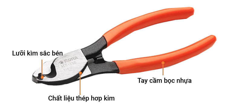 Kìm cắt cáp 6inch/150mm Fujiya ACC-150
