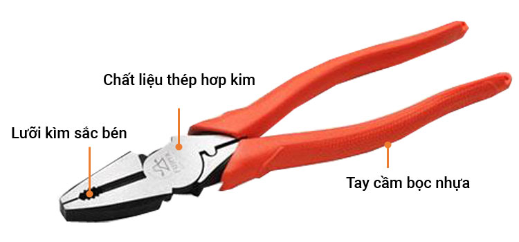 Kìm điện tác động mạnh 9inch/225mm Fujiya APP-225