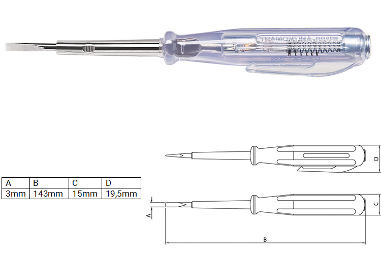 Bút thử điện 80-250VAC Tramontina 41900110
