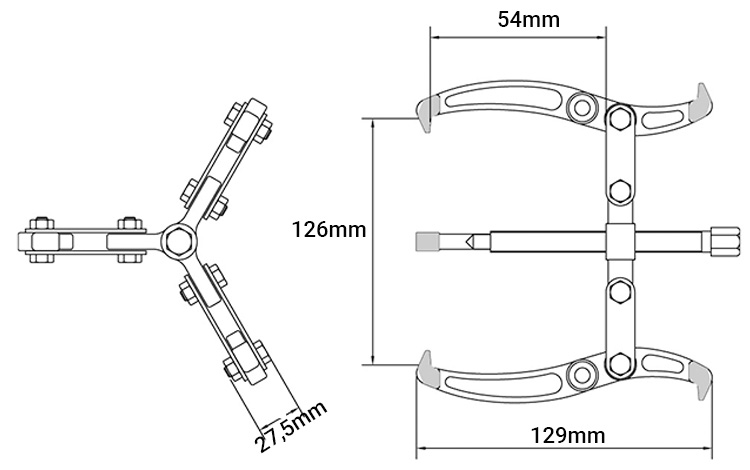 Cảo 3 chấu Tramontina 44028004