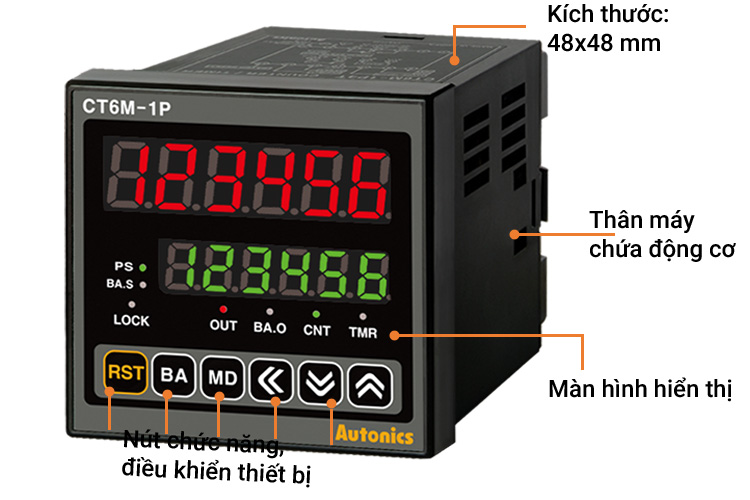 Bộ đếm Autonics CT6M-1P4