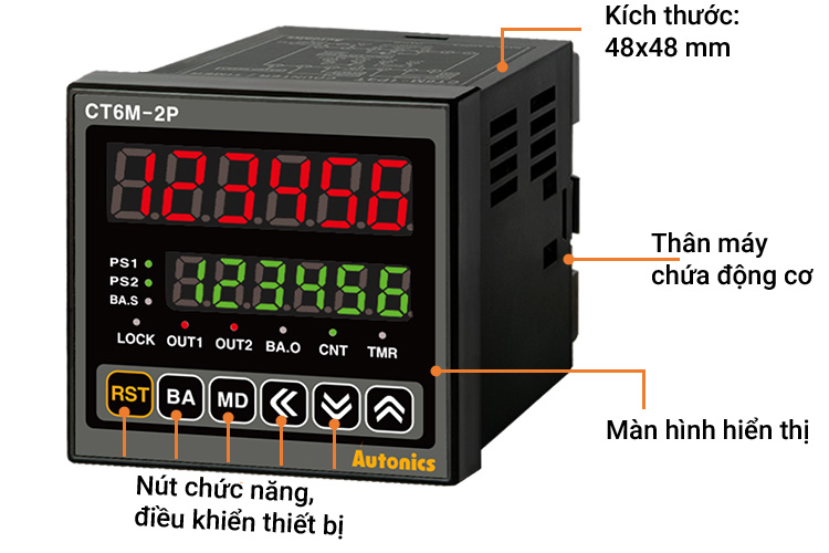 Bộ đếm Autonics CT6M-2P4