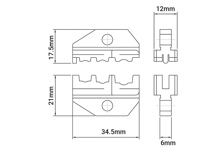 Đầu bấm cos tròn phủ nhựa Tramontina 44056101
