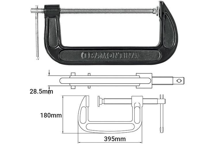 Kẹp chữ C 12 inch Tramontina 43190012