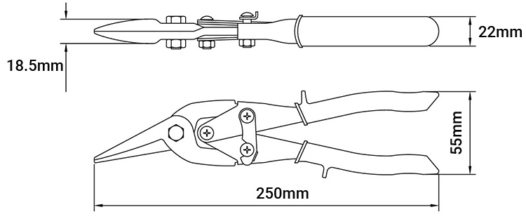 Kéo cắt tôn 10 inch Tramontina 44023103