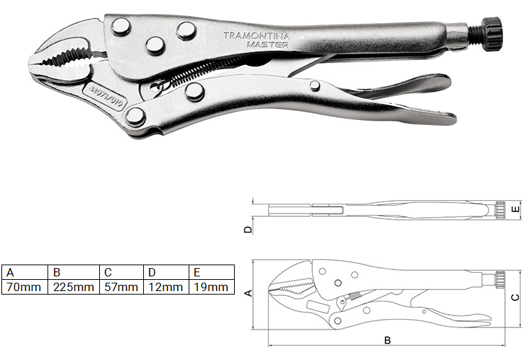 Kìm chết 10 inch Tramontina 41071110