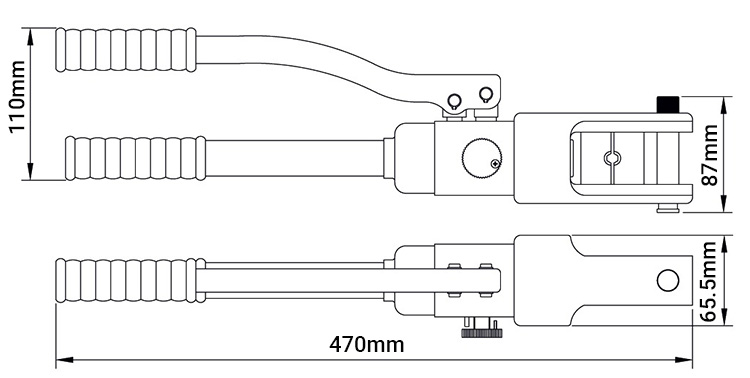 Bộ kìm bấm cos thủy lực Tramontina 44079018