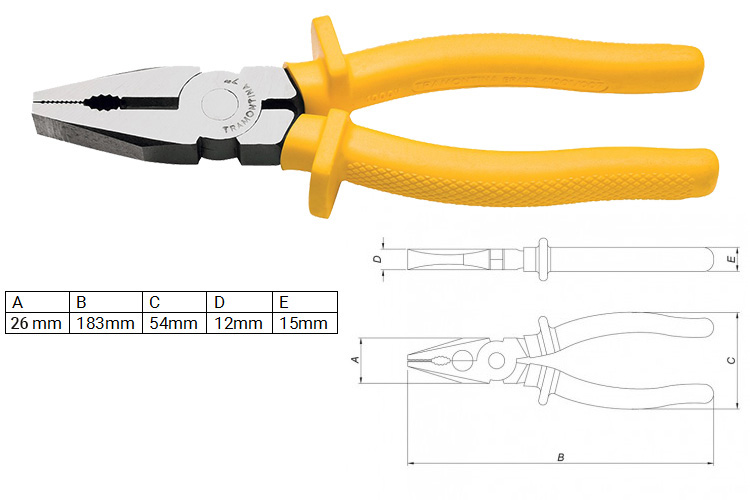 Kìm điện đa năng 7 inch Tramontina 41001107