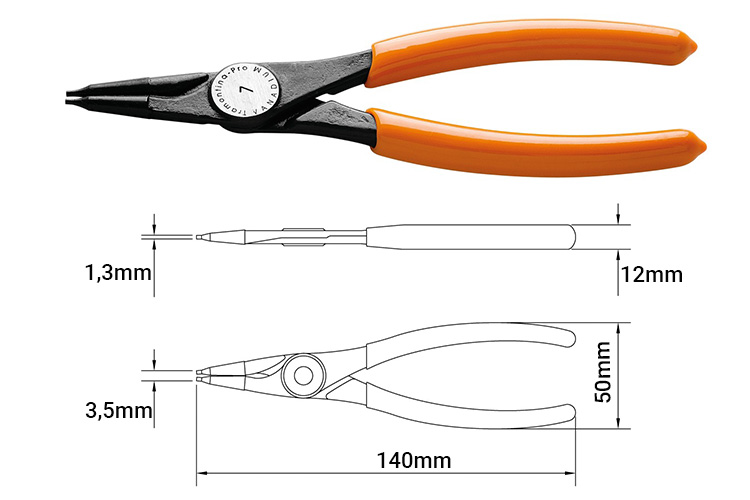 Kìm mở phe trong 5 inch Tramontina 44008105