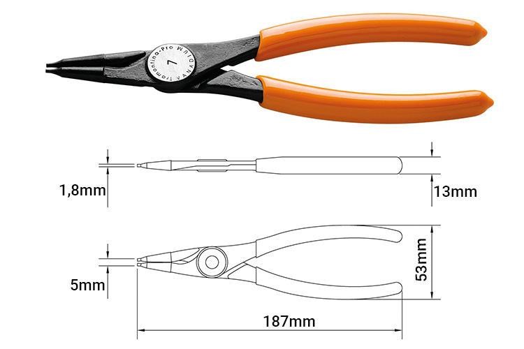 kìm mở phe trong 7 inch Tramontina 44008107