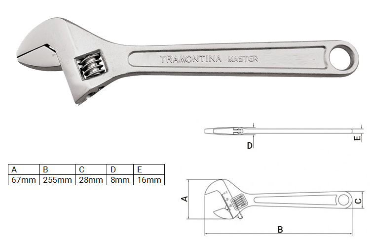 Mỏ lết 10 inch Tramontina 41016510