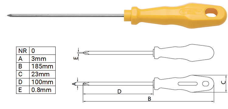 Tua vít bake 3x100mm Tramontina 41505009