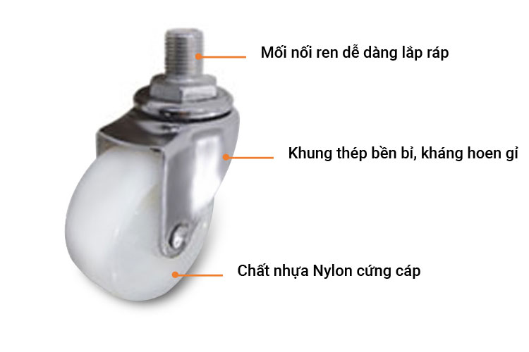 Bánh xe Nylon Ethos 141NIA065T10