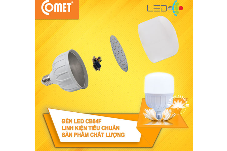Bộ 2 Bóng Led Bulb 28W Comet Fighter CB04F0286 ánh sáng trắng
