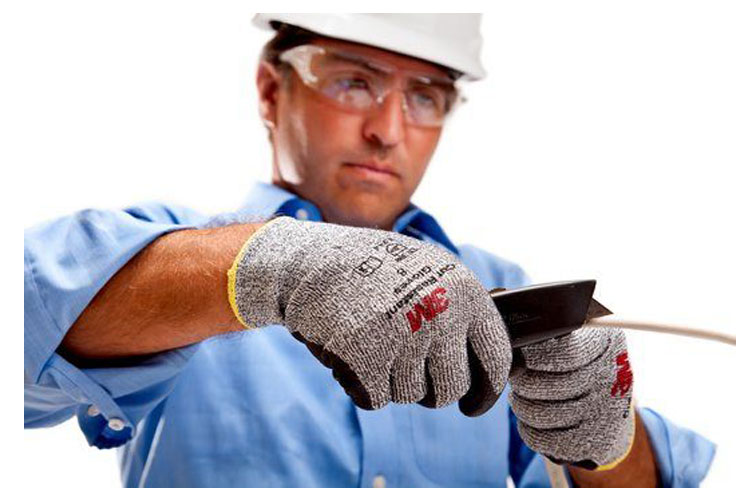 3M GT-XAM-L-VL gloves, gray, size L