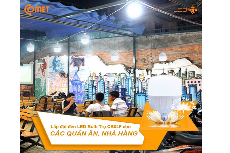 Bộ 2 Bóng Led Bulb 28W Comet Fighter CB04F0286 ánh sáng trắng