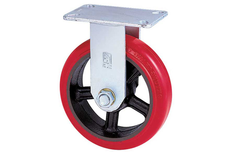 Bánh xe PU dòng 40 tải trọng nặng trục cố định Kyung Chang 4280R A1 PC