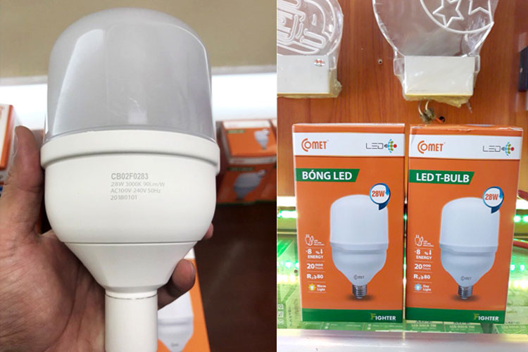 Bộ 02 bóng đèn Led Bulb Fighter 28W Comet CB02F0283