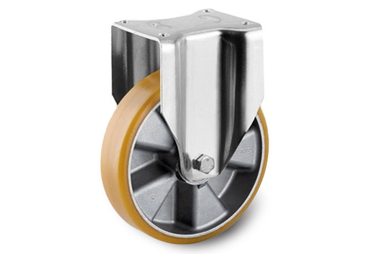 Bánh xe PU dòng 4680 tải trọng nặng trục cố định Tente 4688ITP250P63