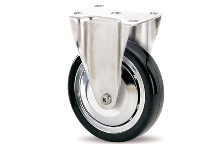 Light duty anti-static rubber wheel with fixed shaft Catis PF100/ANT