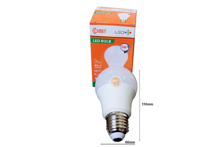 Set of 04 5W Comet Fighter CB01F0056 Led Bulbs with white light