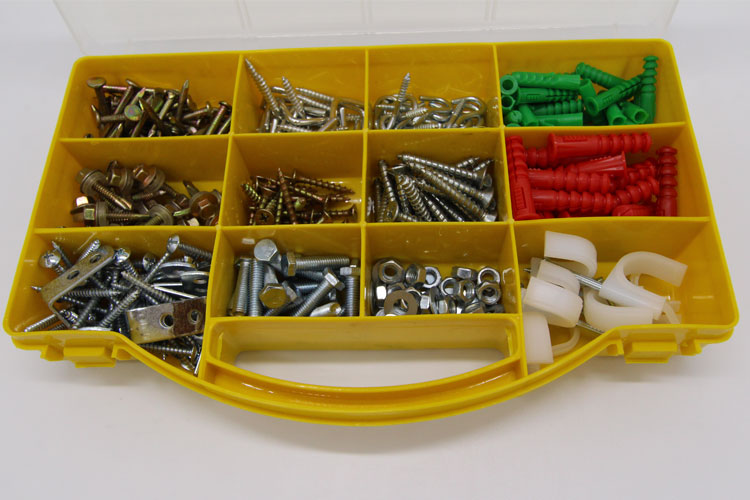 Hộp phụ tùng tiện dụng Vpro HW-001 323 chi tiết (màu vàng)