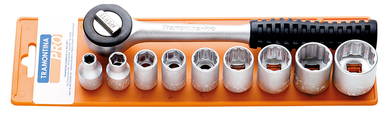 Bộ socket 10PCS 3/8 inch Tramontina 44818510