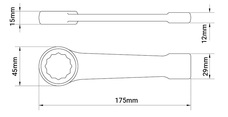 Cờ lê vòng đóng Tramontina 44632024