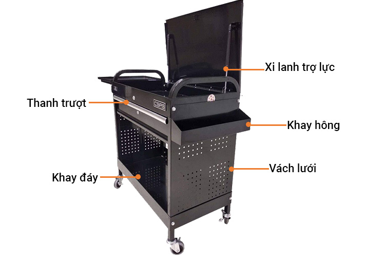 Tủ di động 79cm 1 ngăn kéo CSPS VNUC7901B12