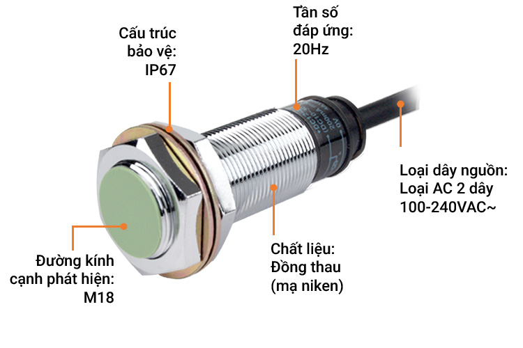 Autonics PR18-5AO cylindrical head sensor