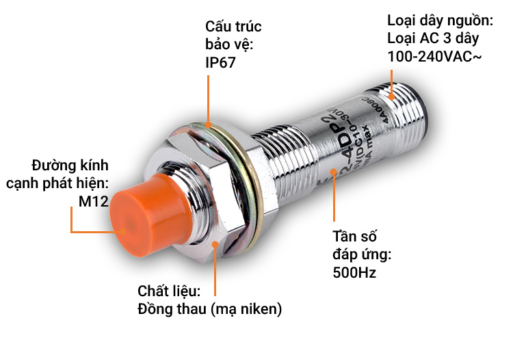 Cảm biến từ có giắc cắm hình trụ Autonics PRCM12-4DP
