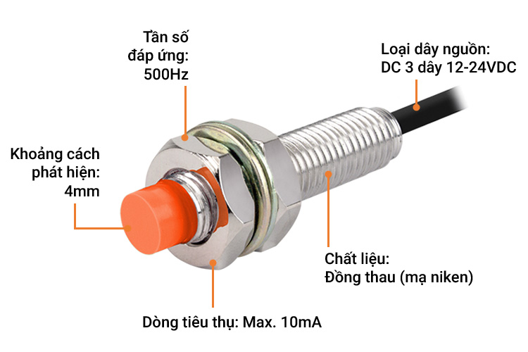 Cảm biến tròn 3 dây Autonics PRL12-4DP