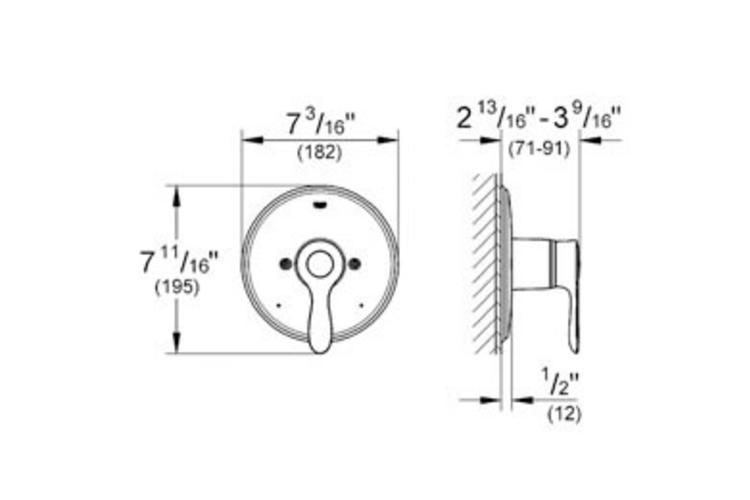 Bộ trộn âm GROHE 19921000