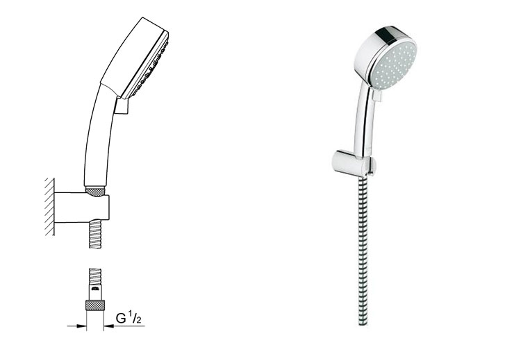 Bộ tay sen và gát sen GROHE 27792000