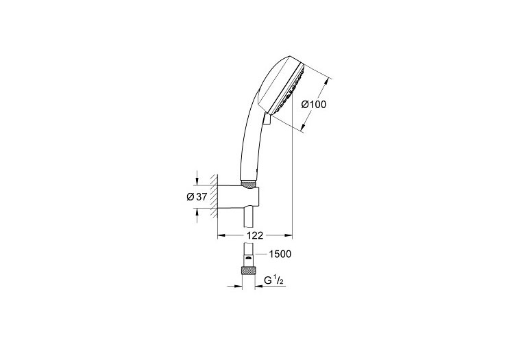 Bộ tay sen treo tường GROHE 27588002