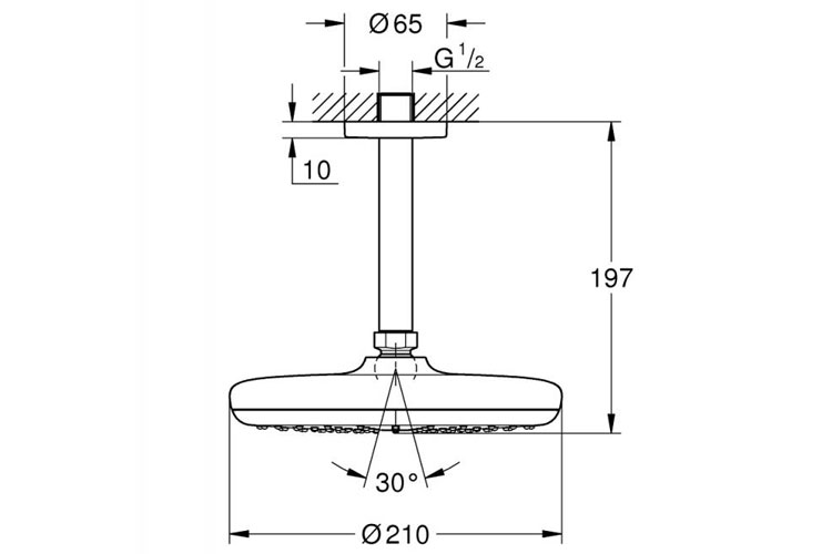 Bộ bát sen và thanh treo GROHE 26413000